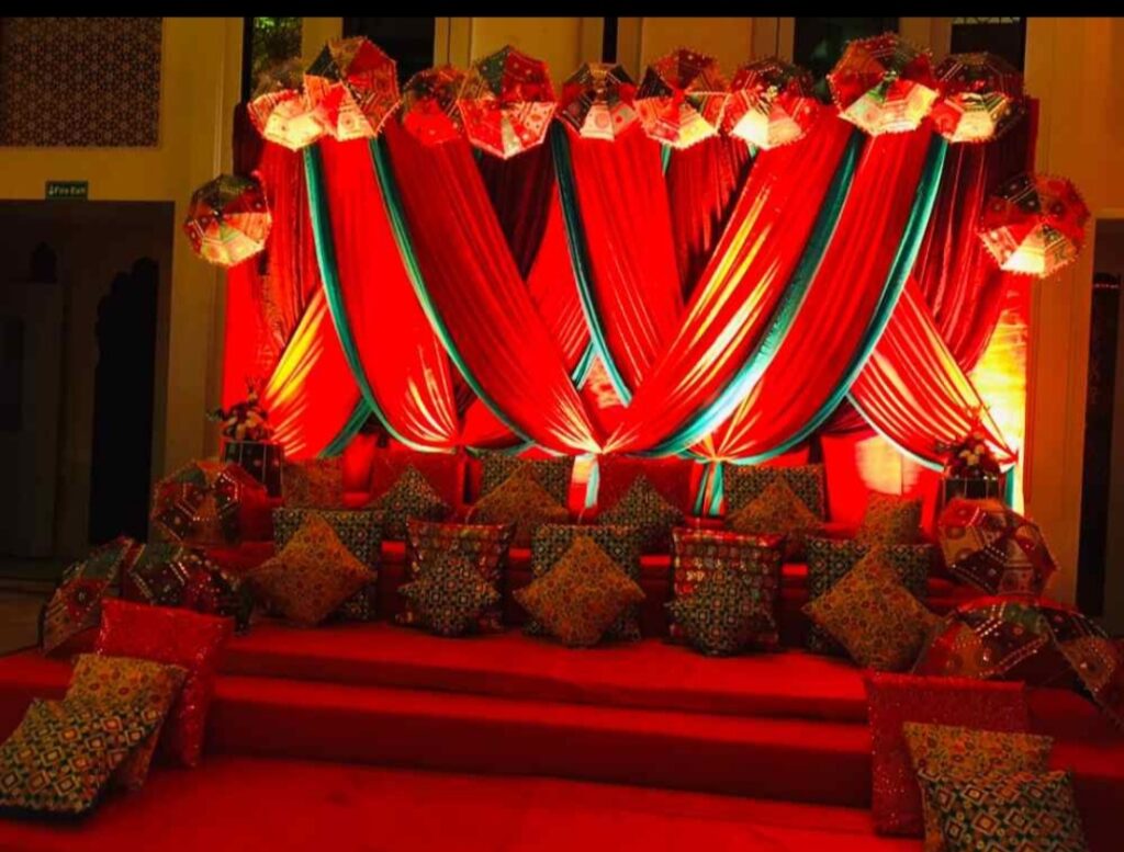 Carnival Mehendi Backdrop: