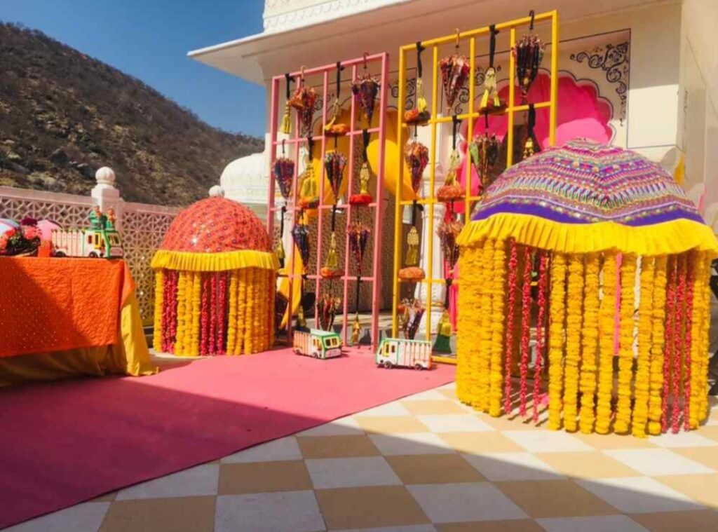 Carnival Mehendi Backdrop: A Fun & Colorful Decor