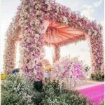 cherry blossom mandap decor