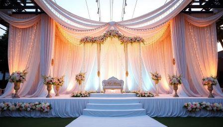 Discover stunning wedding stage decor by Gaur